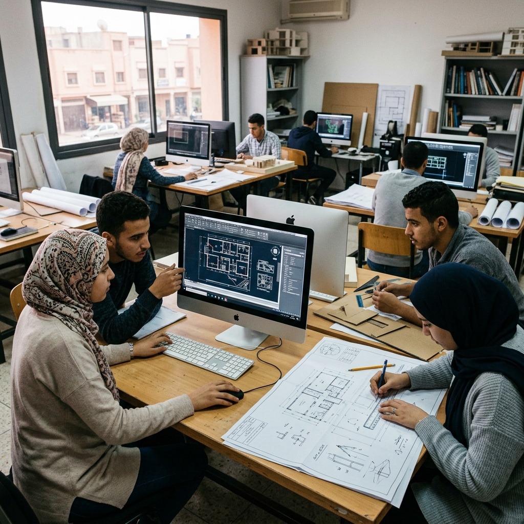 Formation Dessinateur en Bâtiment — Pôle BTP & Génie Civil