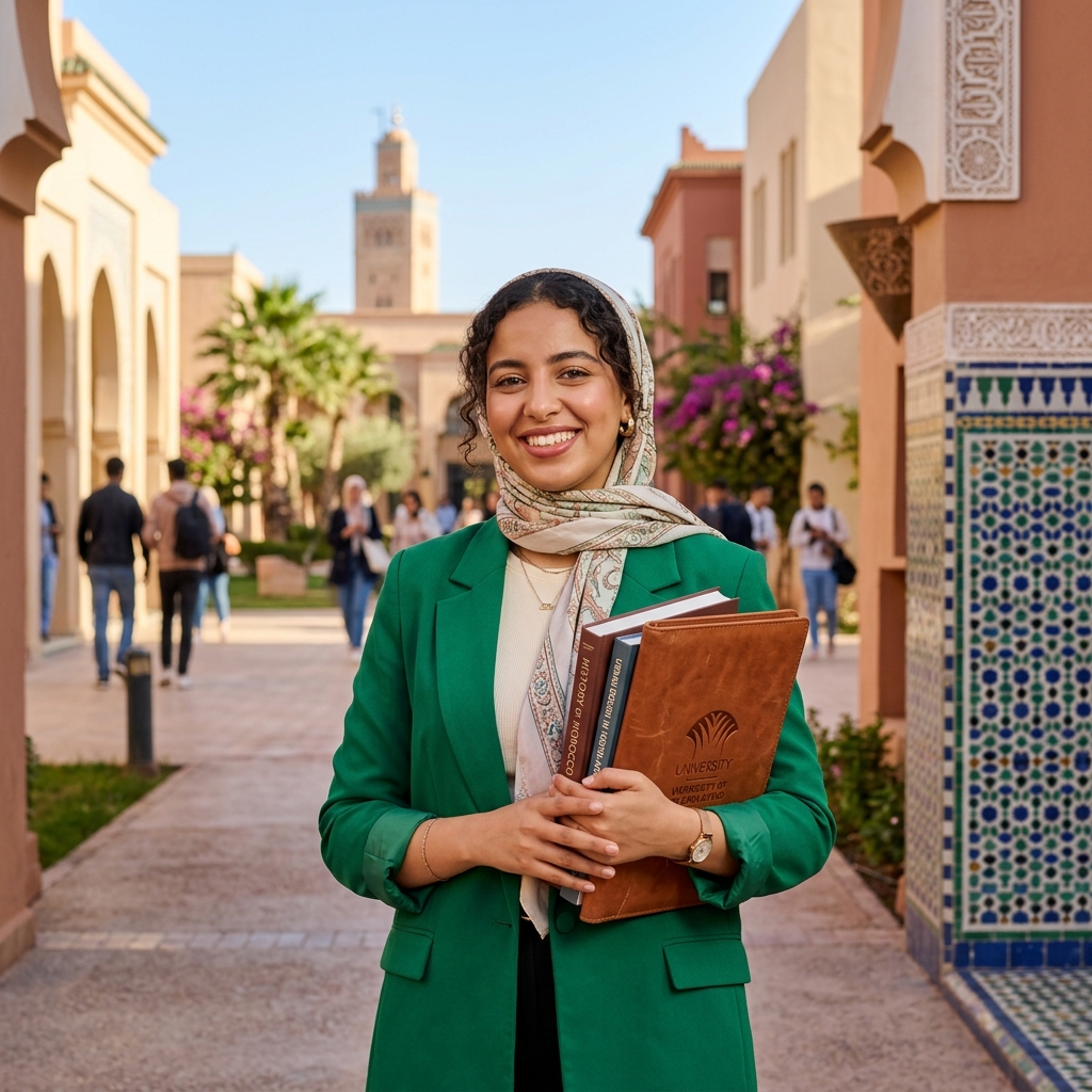 Étudiante Groupe Instituts Excel Marrakech